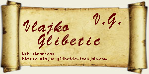 Vlajko Glibetić vizit kartica